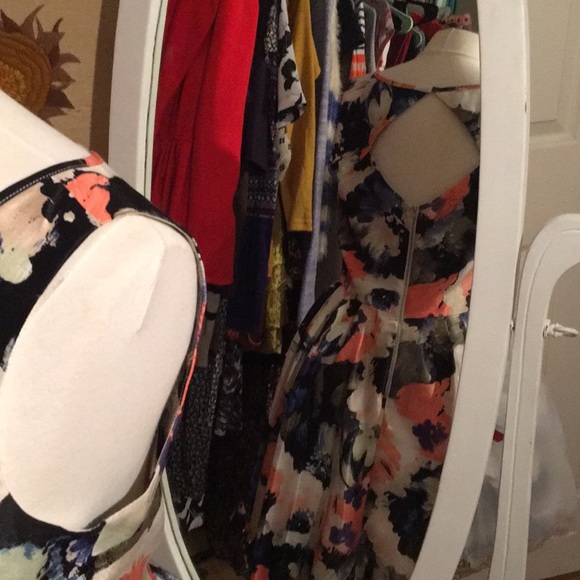 Danny + Nicole Fit and Flare Floral Dress - Picture 2 of 4